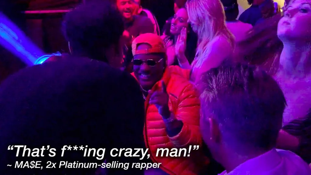 “That’s f***ing crazy, man!”
~ Ma$e, Double-Platinum selling rapper